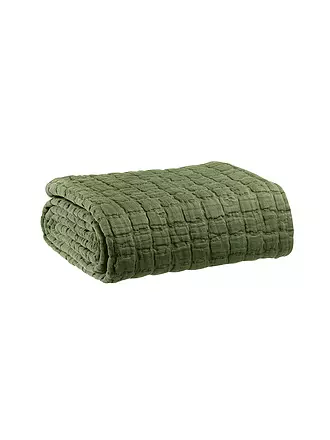 VIVARAISE | Wohndecke - Plaid 130x200cm Olive | 